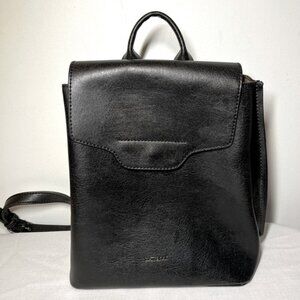 Matt  Nat Eco-Friendly Black Backpack-style Purse Bag Magnet closure
